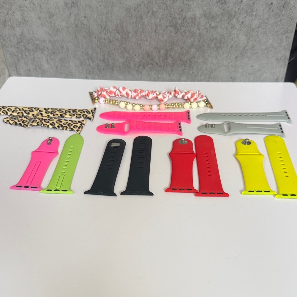 Colorful Silicone Watch Bands Set Compatible with Apple 40mm Watch